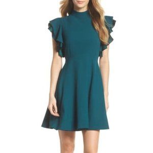 Nordstrom Chelsea28 A-line Dress, Teal, 0P (petite)